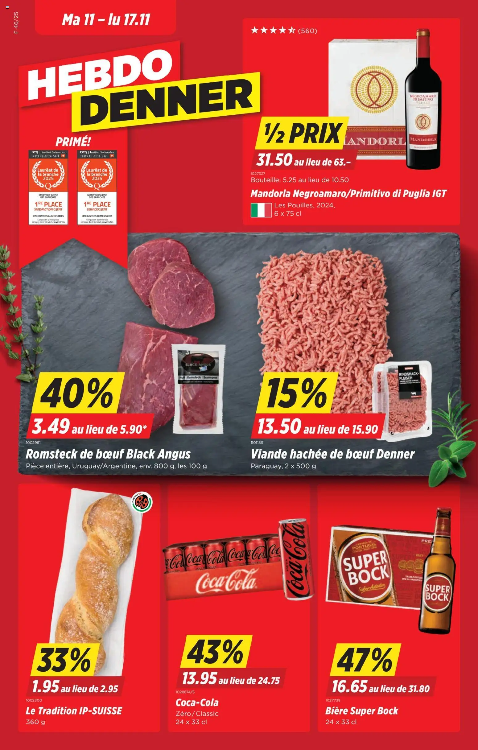 Vorschau des Merkblatts Aktionen FR vom Shop Denner gültig von 11.11.2025 bis 17.11.2025