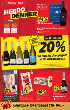 Vorschau des Merkblatts Aktionen FR vom Shop Denner gültig von 30.12.2025 bis 05.01.2026