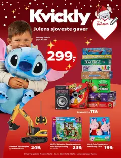 Eksempel på tilbudsavis Legetøjskatalog 2025 fra butik Kvickly gyldig fra 10/10/2025