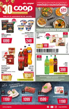 COOP - Akciós újság COOP megtekintése, amely érvényes 2025.07.31.-től