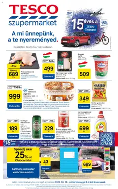 Tesco - Szupermarket akciós újság megtekintése, amely érvényes 2025.08.28.-től