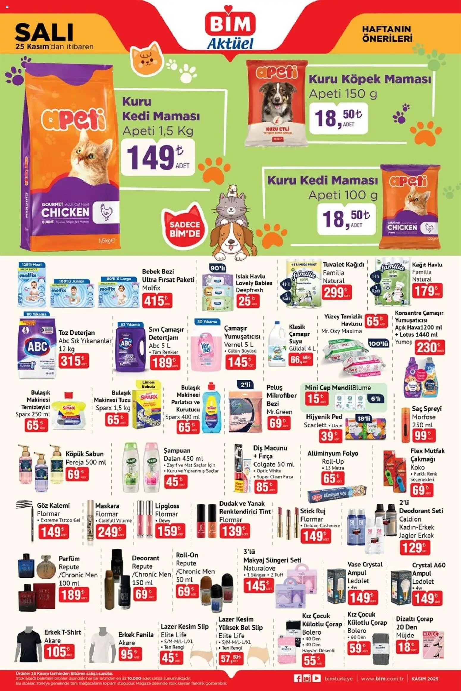 BİM Katalog Salı 25.11.2025 - Broşürünün önizlemesi