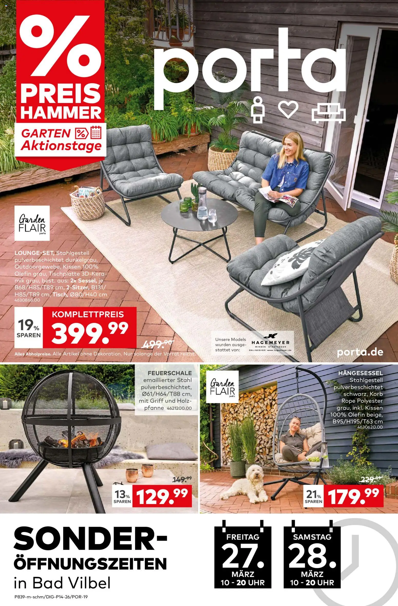 Vorschau von dem Prospekt des Geschäftes Porta!, gültig ab dem 23.03.2026 - Uhr, Bad, Kissen, Korb