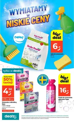 Pogląd gazetki "Wymiatamy w niskie ceny" ze sklepu Dealz ważnej od 04.09.2025