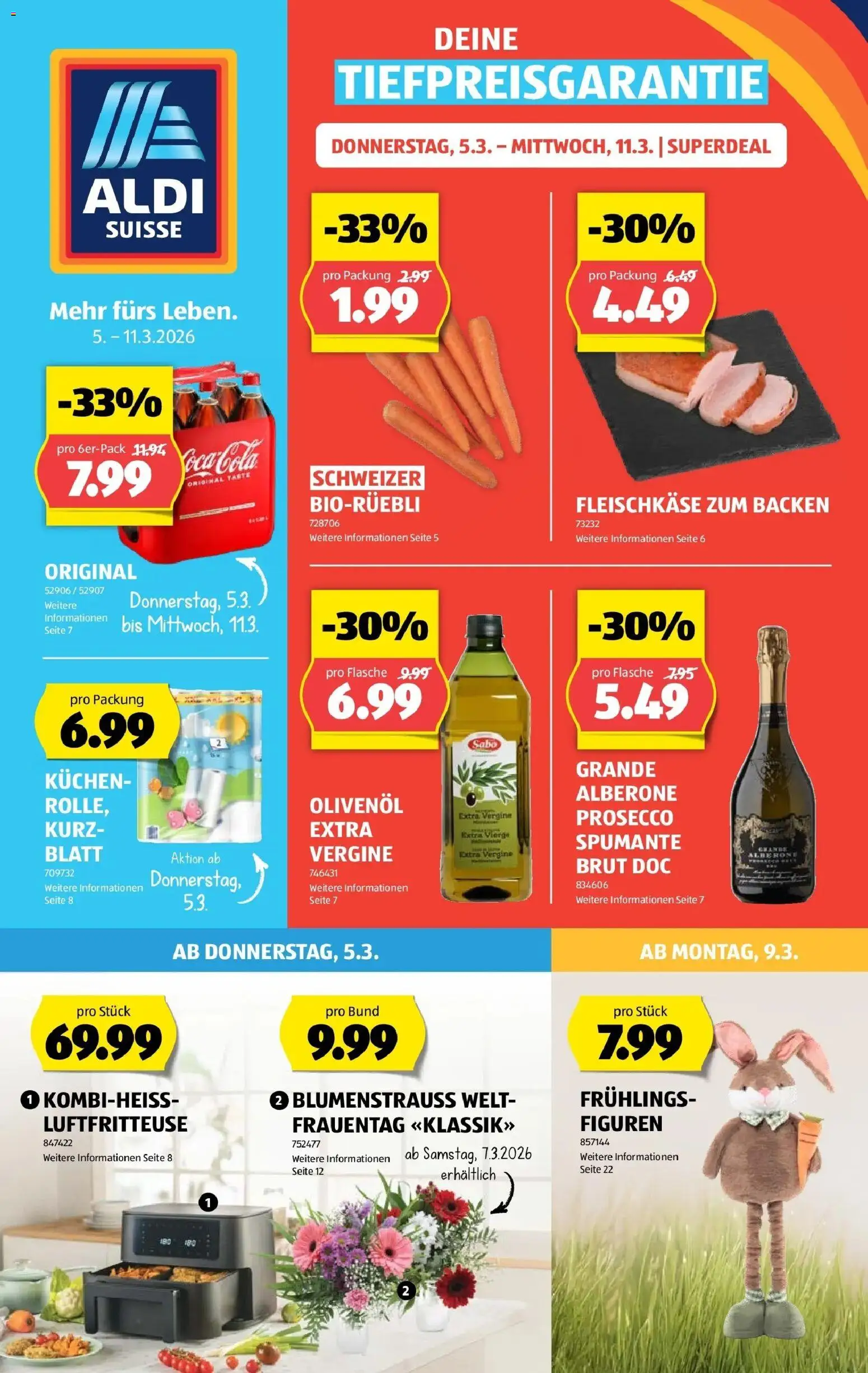 Vorschau des Merkblatts Aldi Suisse: Wochenangebote vom Shop Aldi gültig von 03.03.2026 bis 11.03.2026