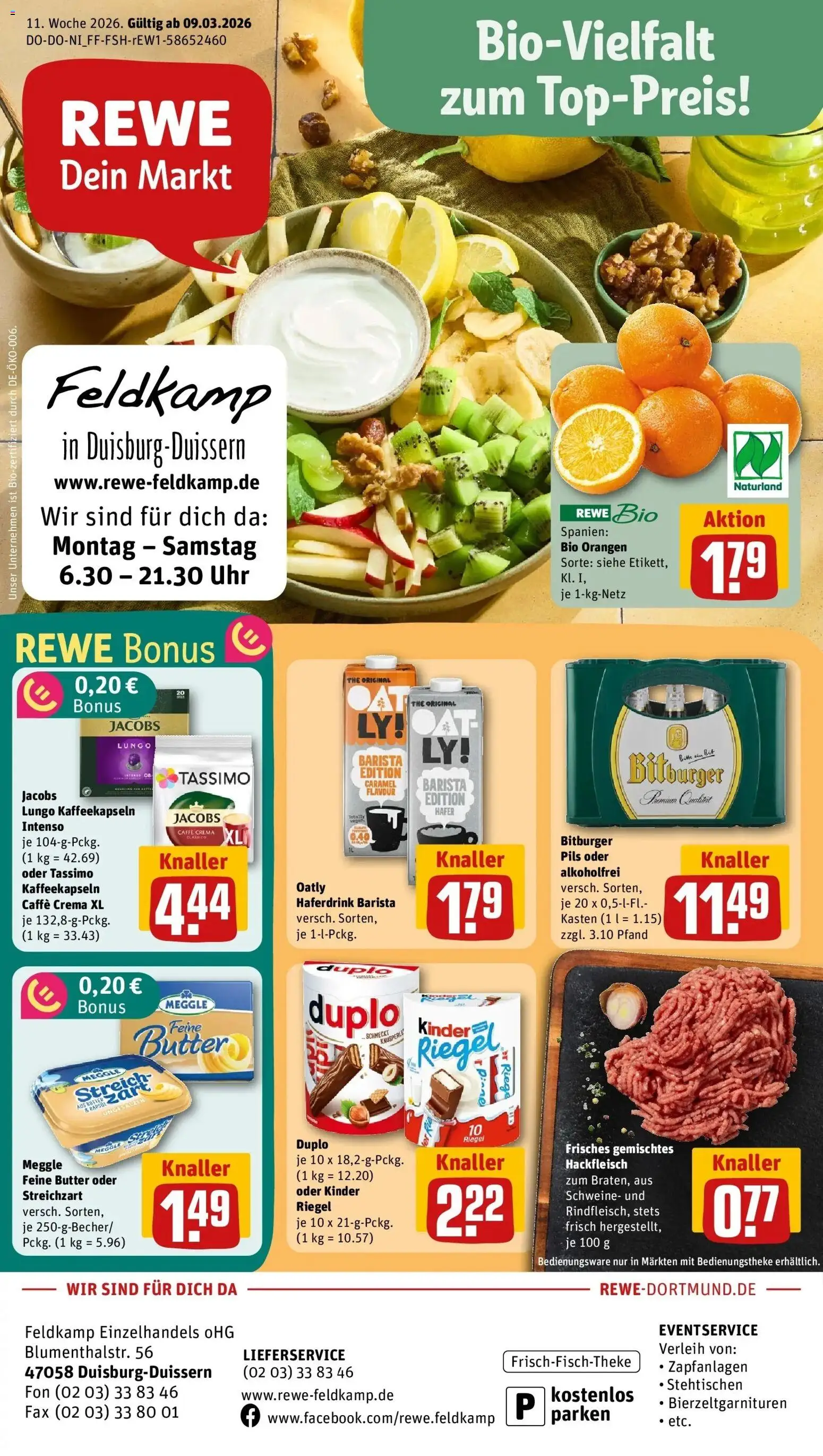 Vorschau von dem Prospekt des Geschäftes Rewe, gültig ab dem 09.03.2026