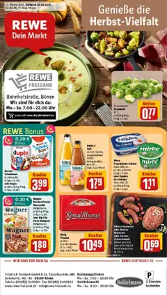 Vorschau von dem Prospekt des Geschäftes Rewe, gültig ab dem 19.10.2025