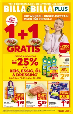 Vorschau der Angebote: Billa Burgenland gültig ab 22.01.2026