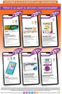 Alma Gyógyszertárak - Akciós újság Alma Gyógyszertárak megtekintése, amely érvényes 2025.11.01.-től | Oldal: 5
