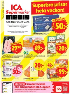 Förhandsgranska reklamblad Stockholm från butik ICA Supermarket gäller från 09/03/2026