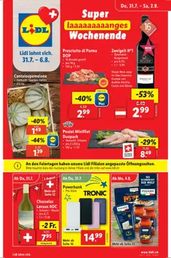 Vorschau des Merkblatts Aktionen vom Shop Lidl gültig von 31.07.2025 bis 06.08.2025