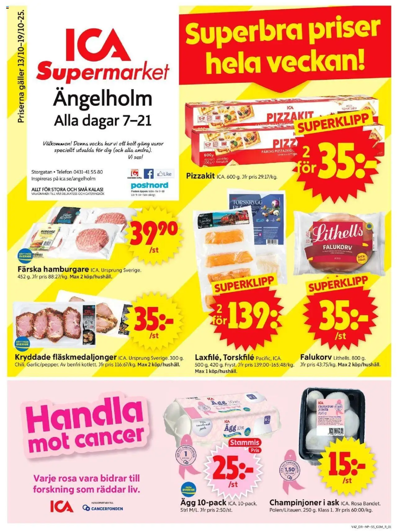 Ängelholm är giltig 13/10 2025 > Veckans Erbjudanden gäller från 13/10/2025 till 19/10/2025 sidnummer 1