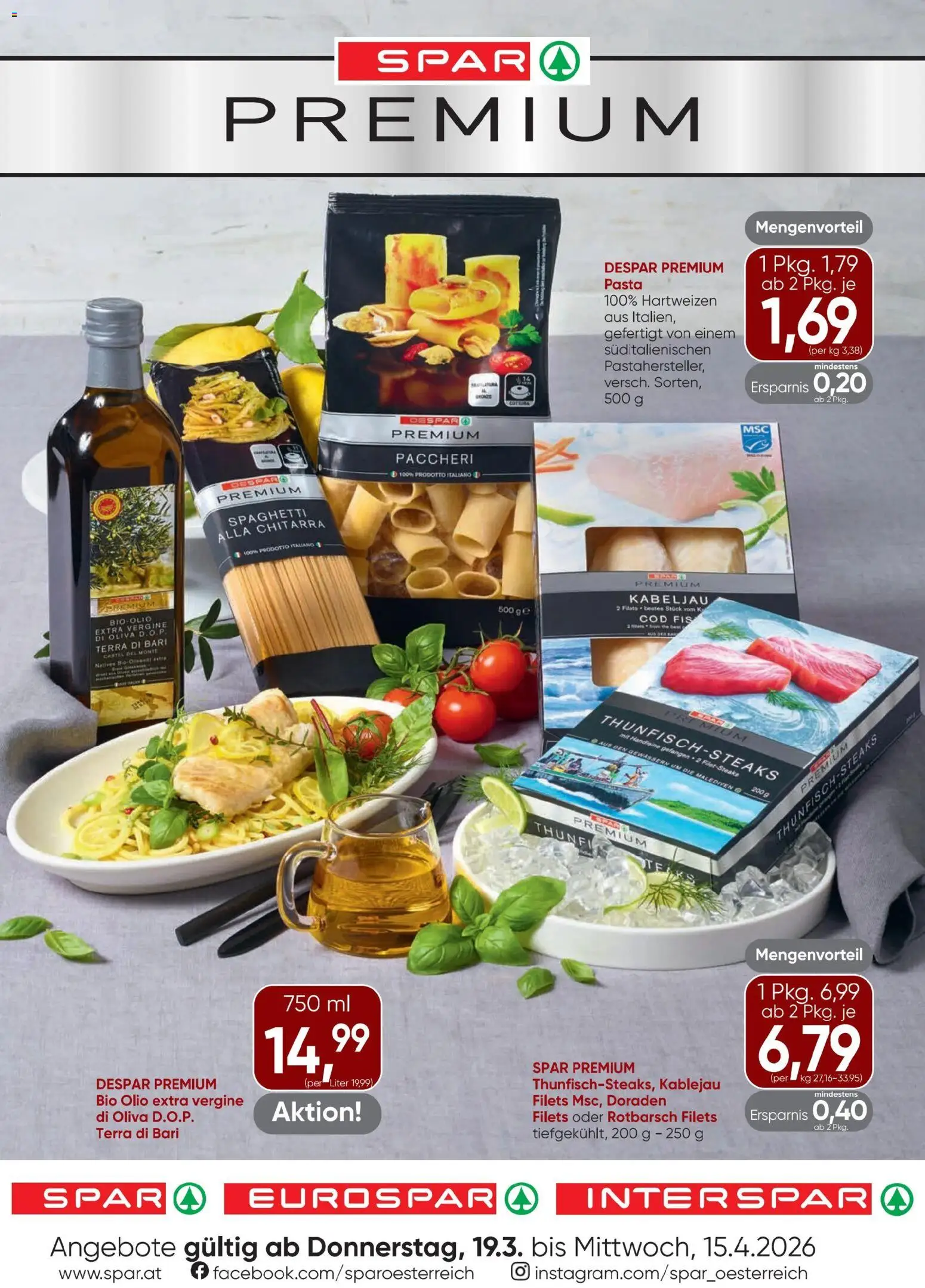 Vorschau der Angebote: Spar Spar Premium gültig ab 19.03.2026