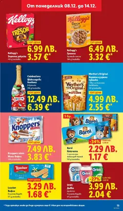 Преглед на Седмична брошура 50 от магазин Лидл - Офертата е валидна от 08.12.2025 | Cтраница: 13