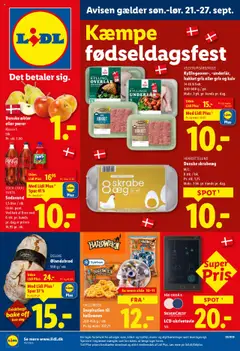 Eksempel på tilbudsavis Tilbudsavis fra butik Lidl gyldig fra 21/09/2025