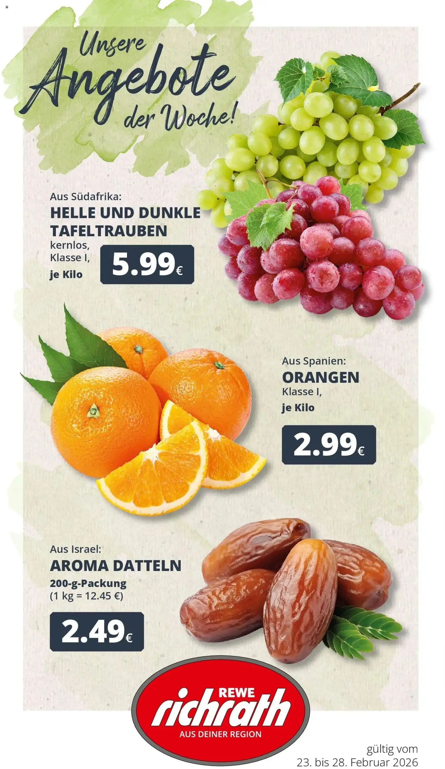 Vorschau von dem Prospekt des Geschäftes Rewe, gültig ab dem 22.02.2026