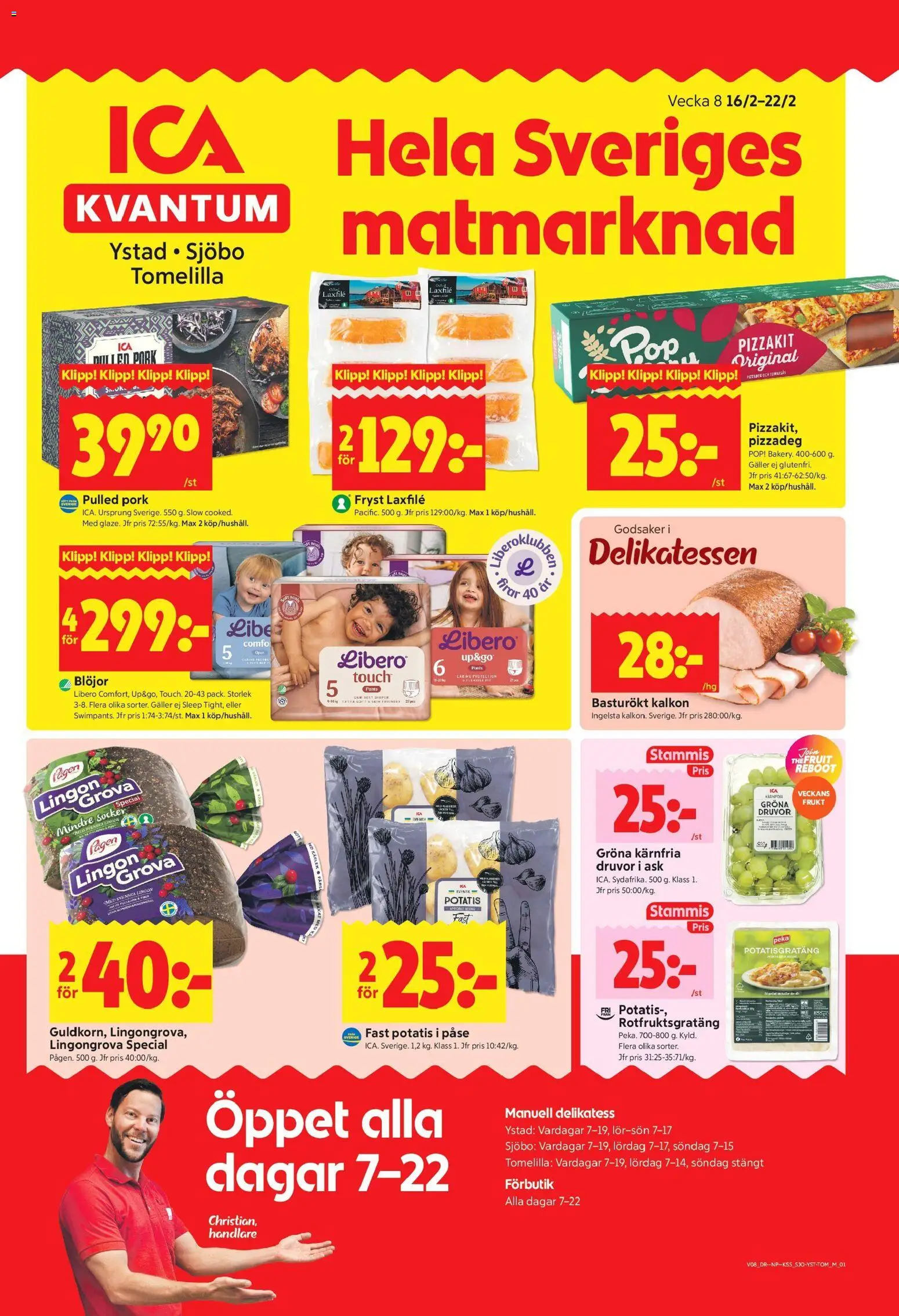Förhandsgranska reklamblad Sjöbo från butik ICA Kvantum gäller från 16/02/2026
