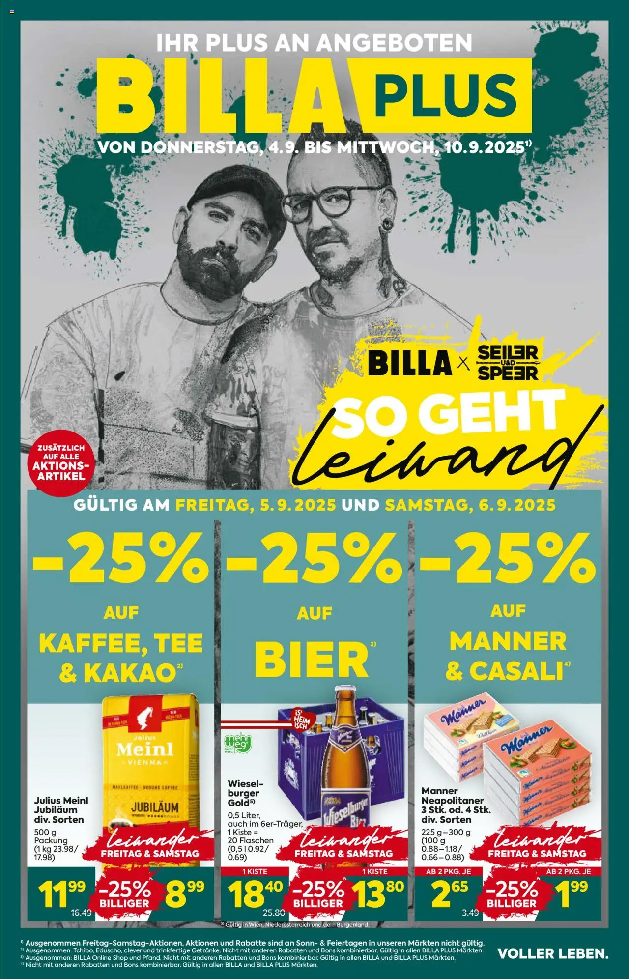  BILLA PLUS Flugblatt 04.09.2025 - Angebote aktuell, prospekt - Seite 1