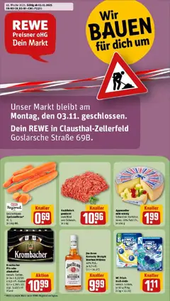 Vorschau von dem Prospekt des Geschäftes Rewe, gültig ab dem 02.11.2025