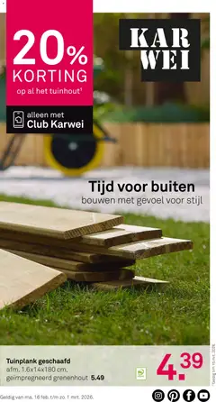 Voorbeeld van Folder van winkel KARWEI geldig vanaf 16-02-2026