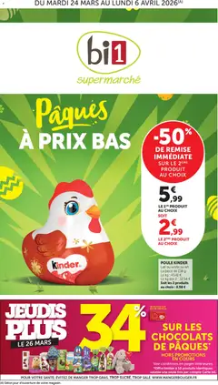 Prévisualisation de bi1 Catalogue Pâques à prix bas du magasin bi1 formulaire valide 24/03/2026