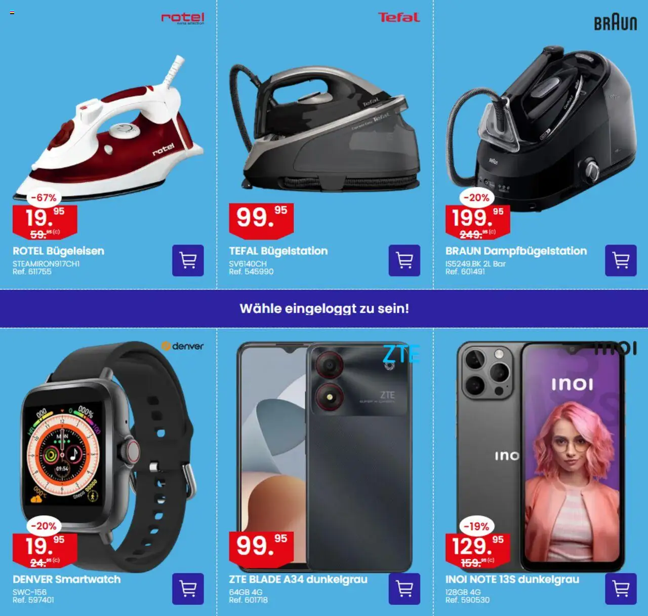 Conforama Aktionen ab 10.06.2025 - Seitennummer 6 - Bügeleisen, Smartwatch