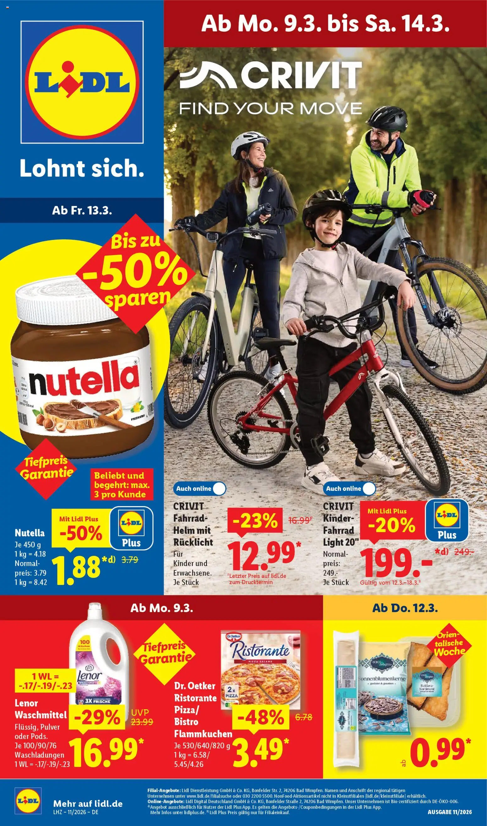 Vorschau von dem Prospekt des Geschäftes Lidl, gültig ab dem 09.03.2026