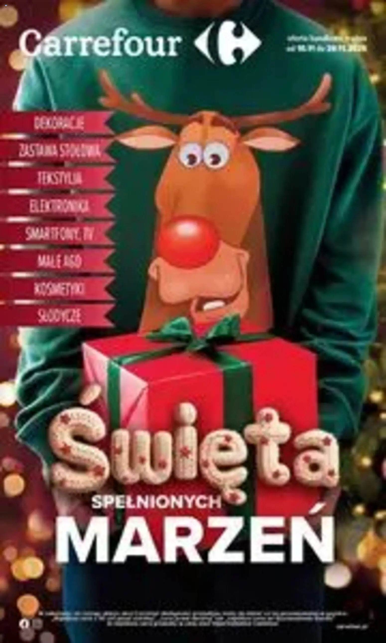 Pogląd gazetki "Święta spełnionych marzeń" ze sklepu Carrefour ważnej od 10.11.2025