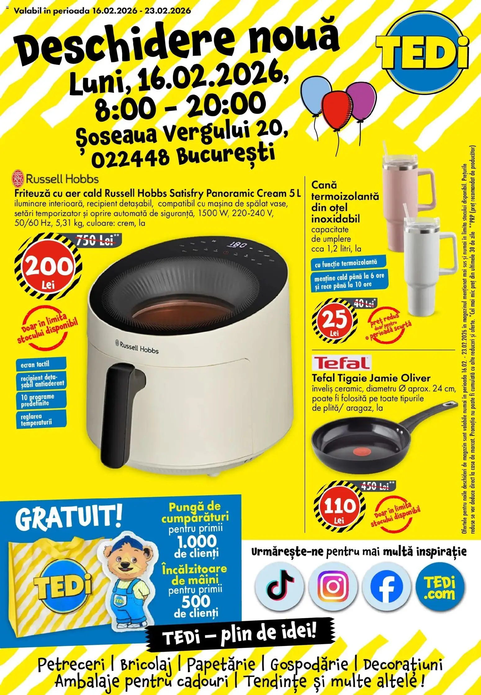 Previzualizarea de cataloage: TEDi Catalog TEDi până în data de 18.02.2026 valabil de la 11.02.2026