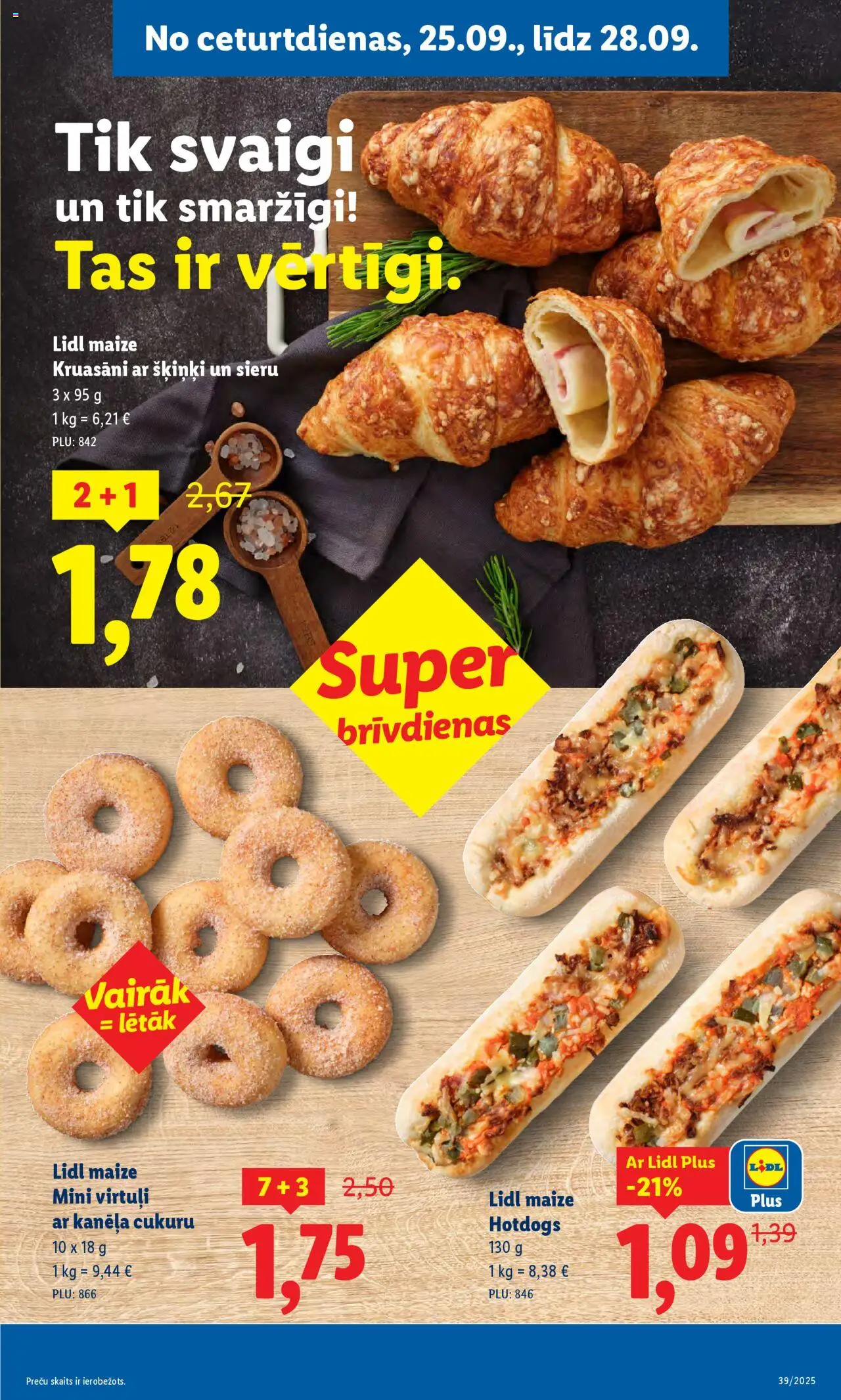 Skatīt Lidl akciju bukletu, derīgs no 2025.09.22