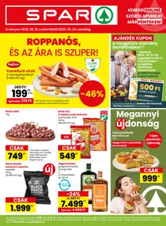 Spar - Akciós újság Spar megtekintése, amely érvényes 2025.09.18.-től
