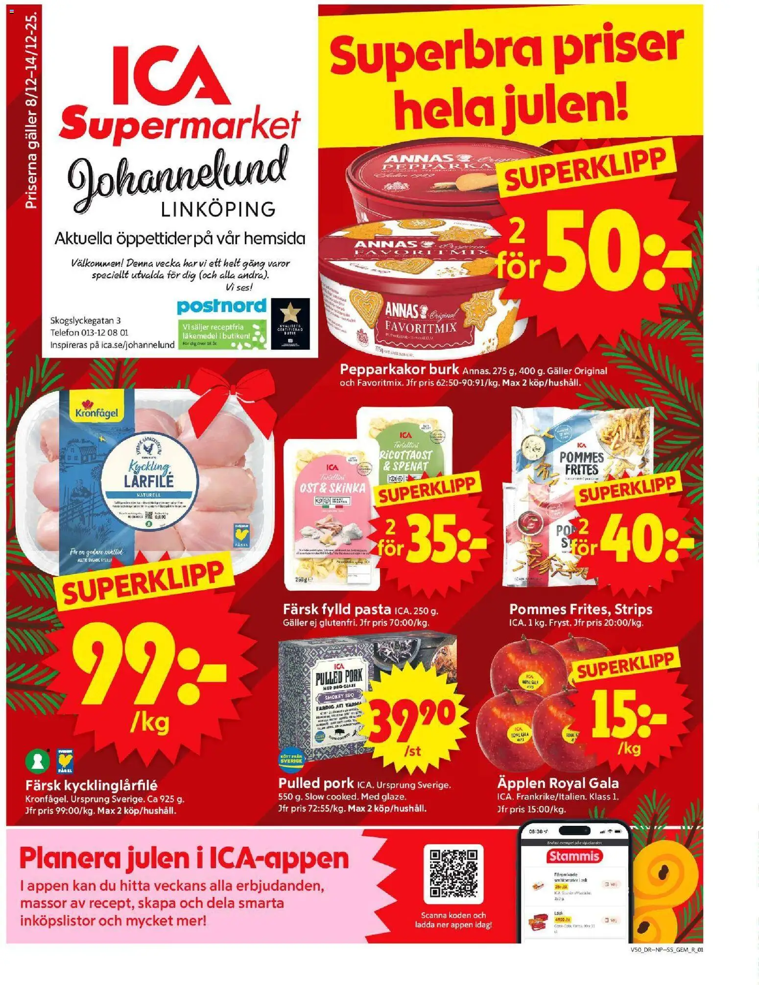 Förhandsgranska reklamblad Linköping från butik ICA Supermarket gäller från 08/12/2025