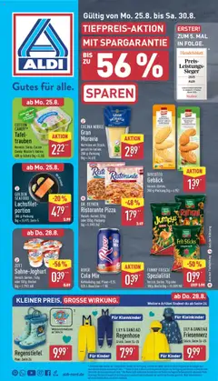 Vorschau von dem Prospekt des Geschäftes Aldi, gültig ab dem 25.08.2025