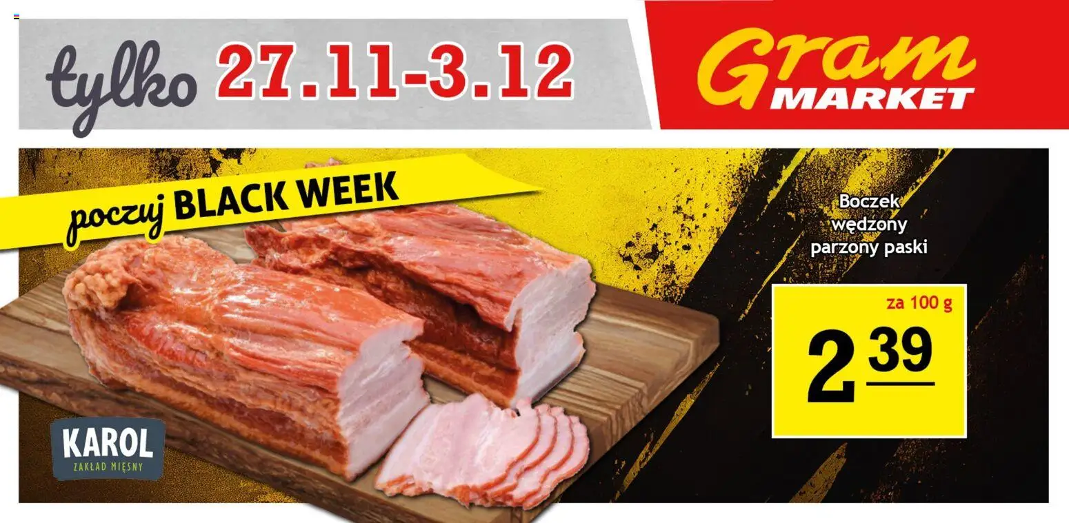 Pogląd gazetki "Black Friday" ze sklepu Gram Market ważnej od 27.11.2025