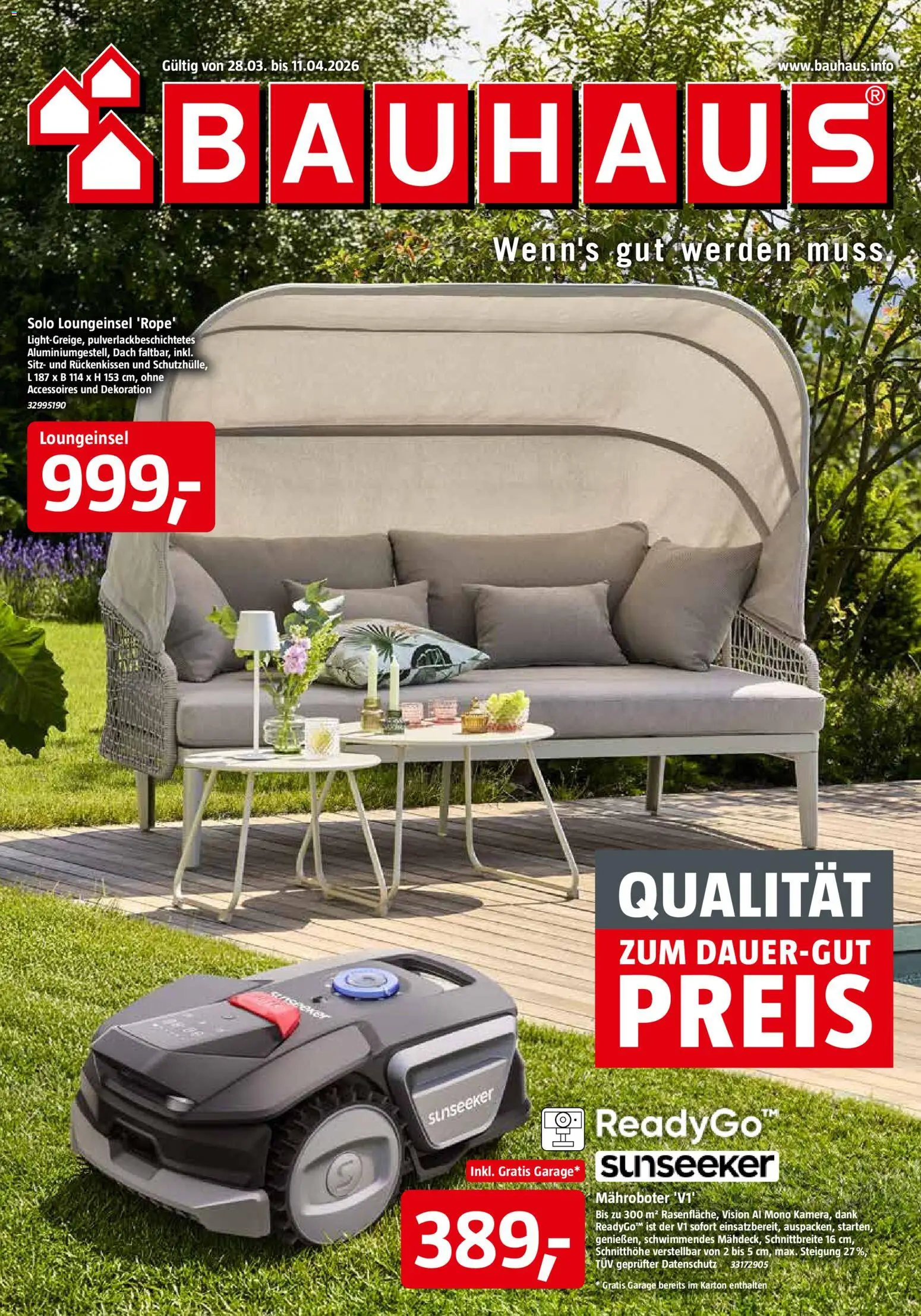 Vorschau von dem Prospekt des Geschäftes Bauhaus, gültig ab dem 28.03.2026