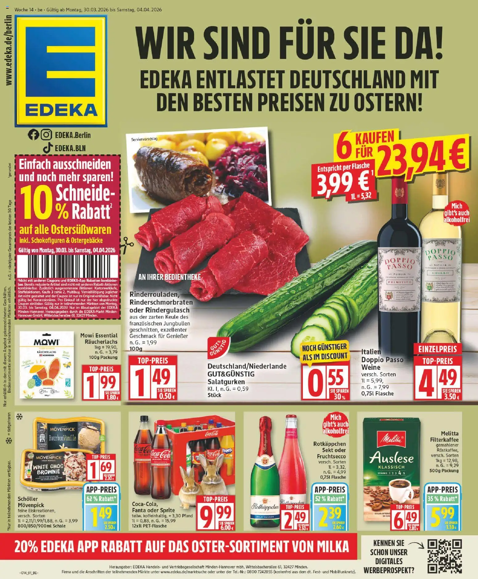 Vorschau von dem Prospekt des Geschäftes Edeka, gültig ab dem 30.03.2026