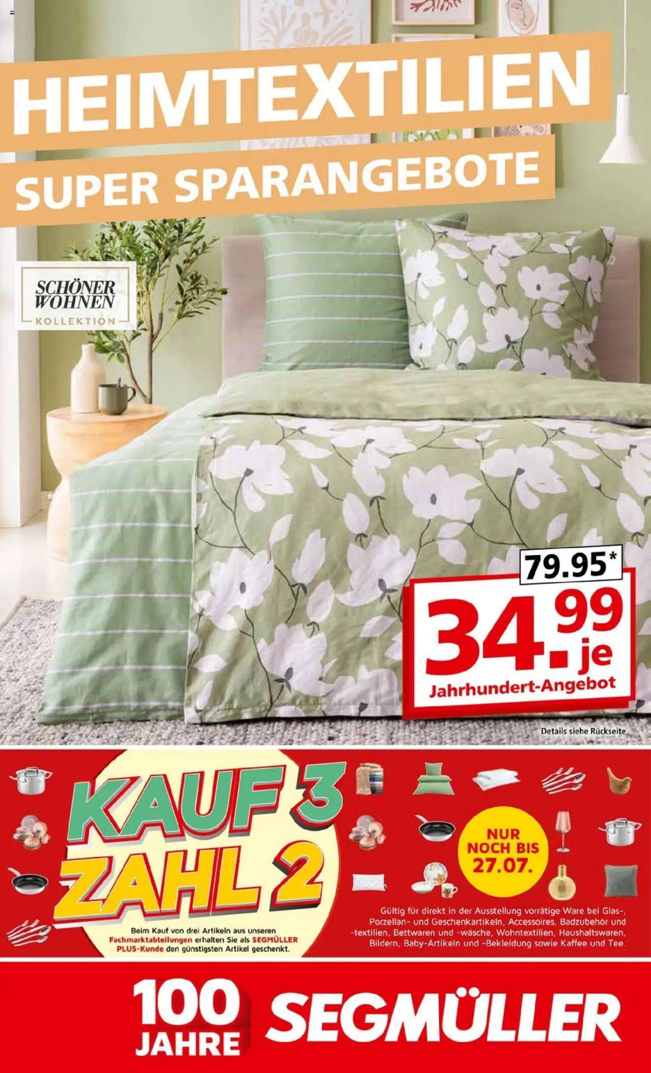 Segmüller Heimtextilien Super Sparangebote (vom 31.05.2025 - 30.08.2025)