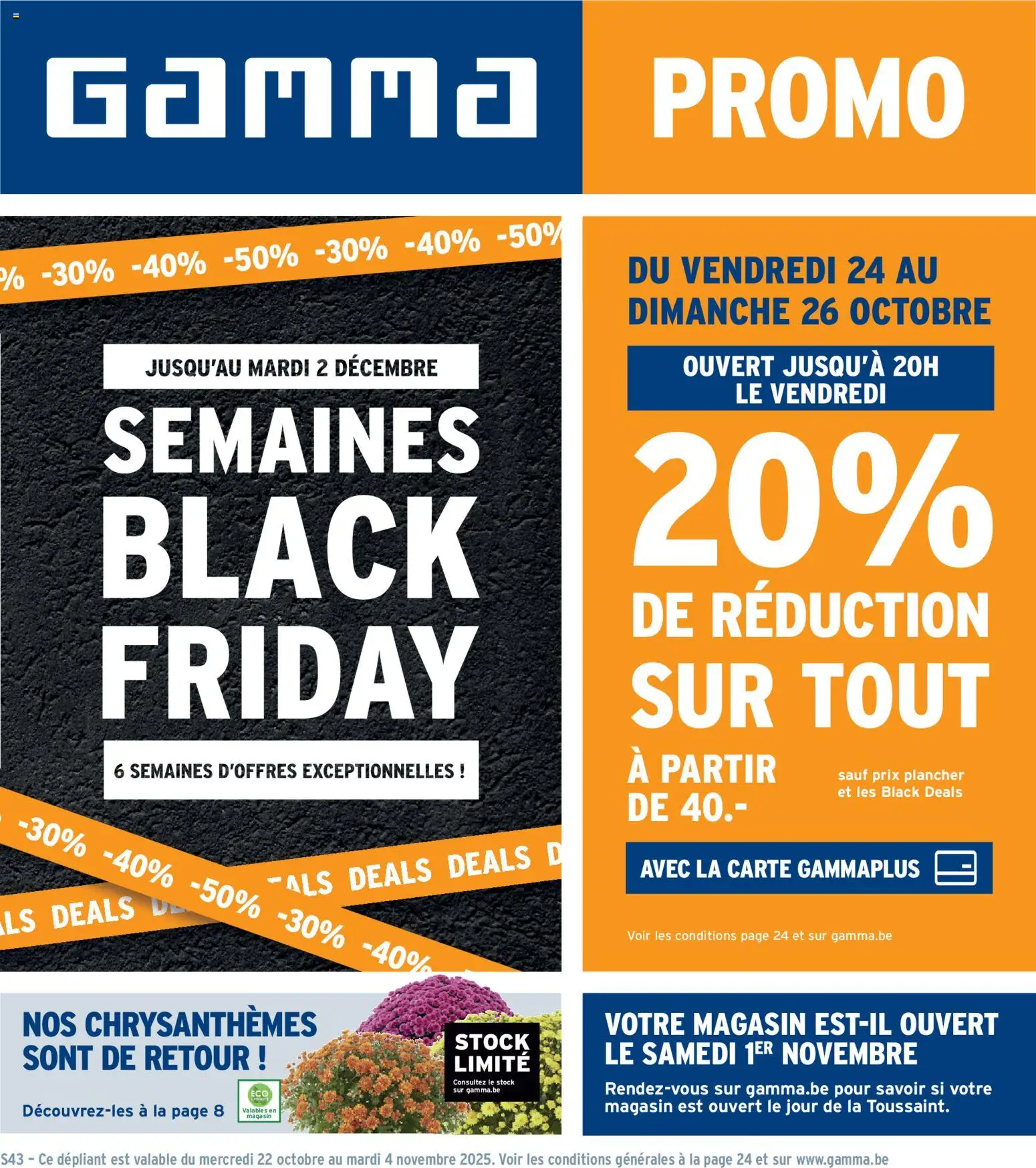 GAMMA shop Brochure geldig vanaf 22/10/2025 - Paginanummer 1 - NOS, La