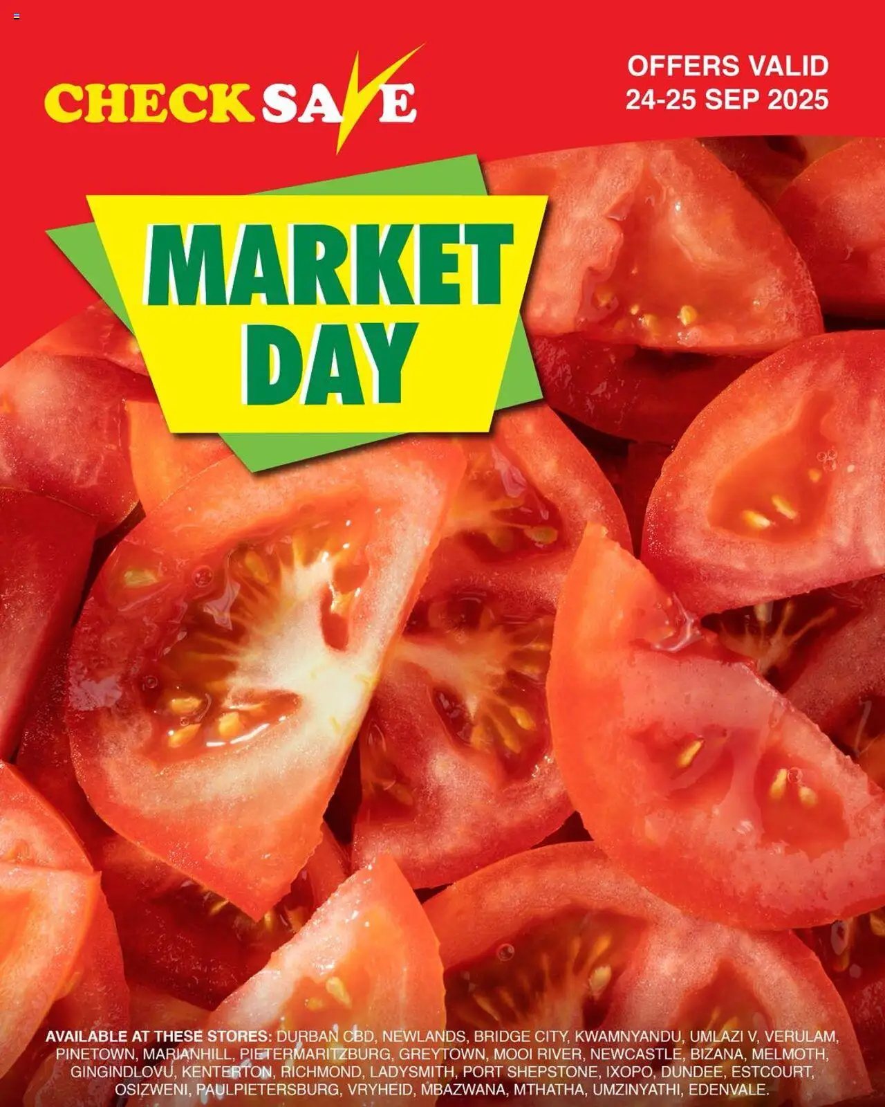 Check Save Market Day from 24/09 - 25/09/2025 > Promotions