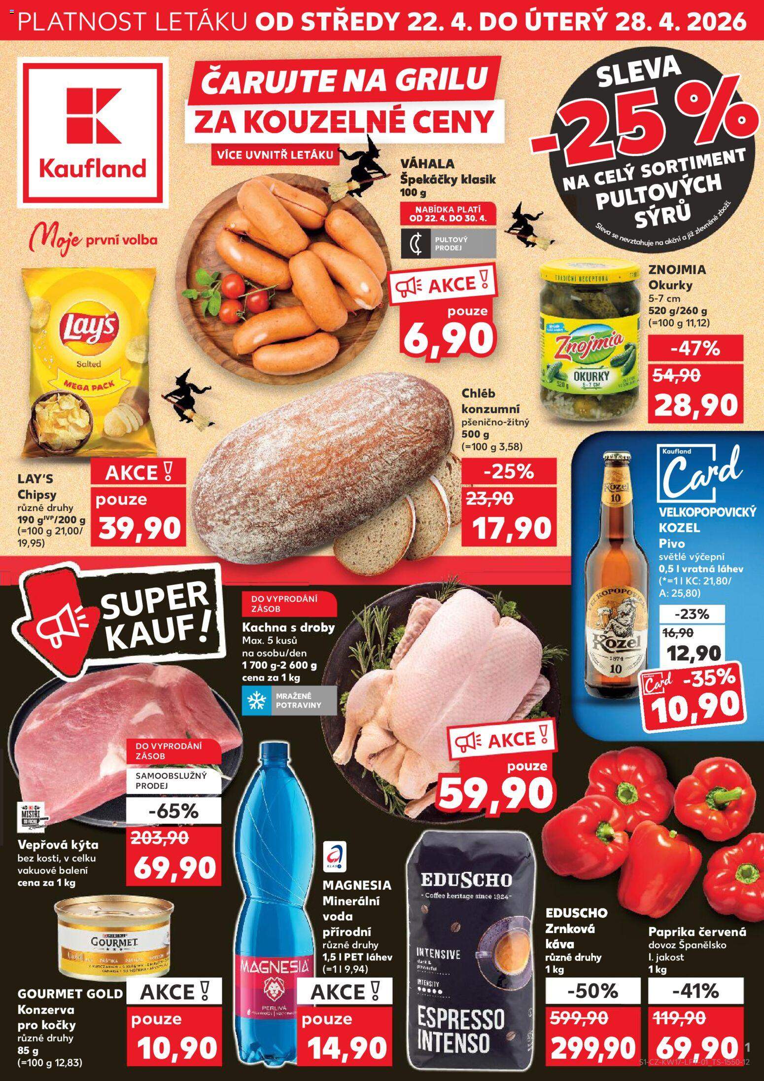 Nový Kaufland leták od 22.04.