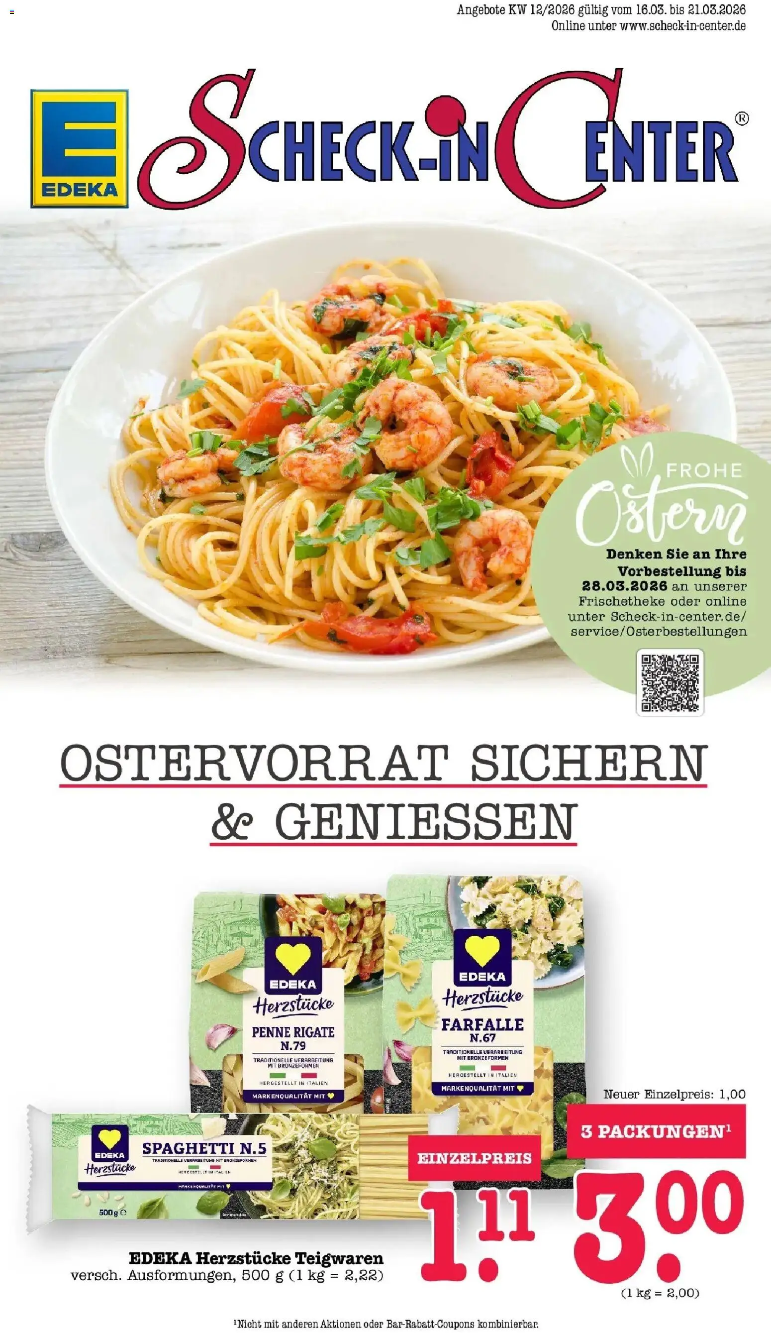 Vorschau von dem Prospekt des Geschäftes Edeka, gültig ab dem 16.03.2026
