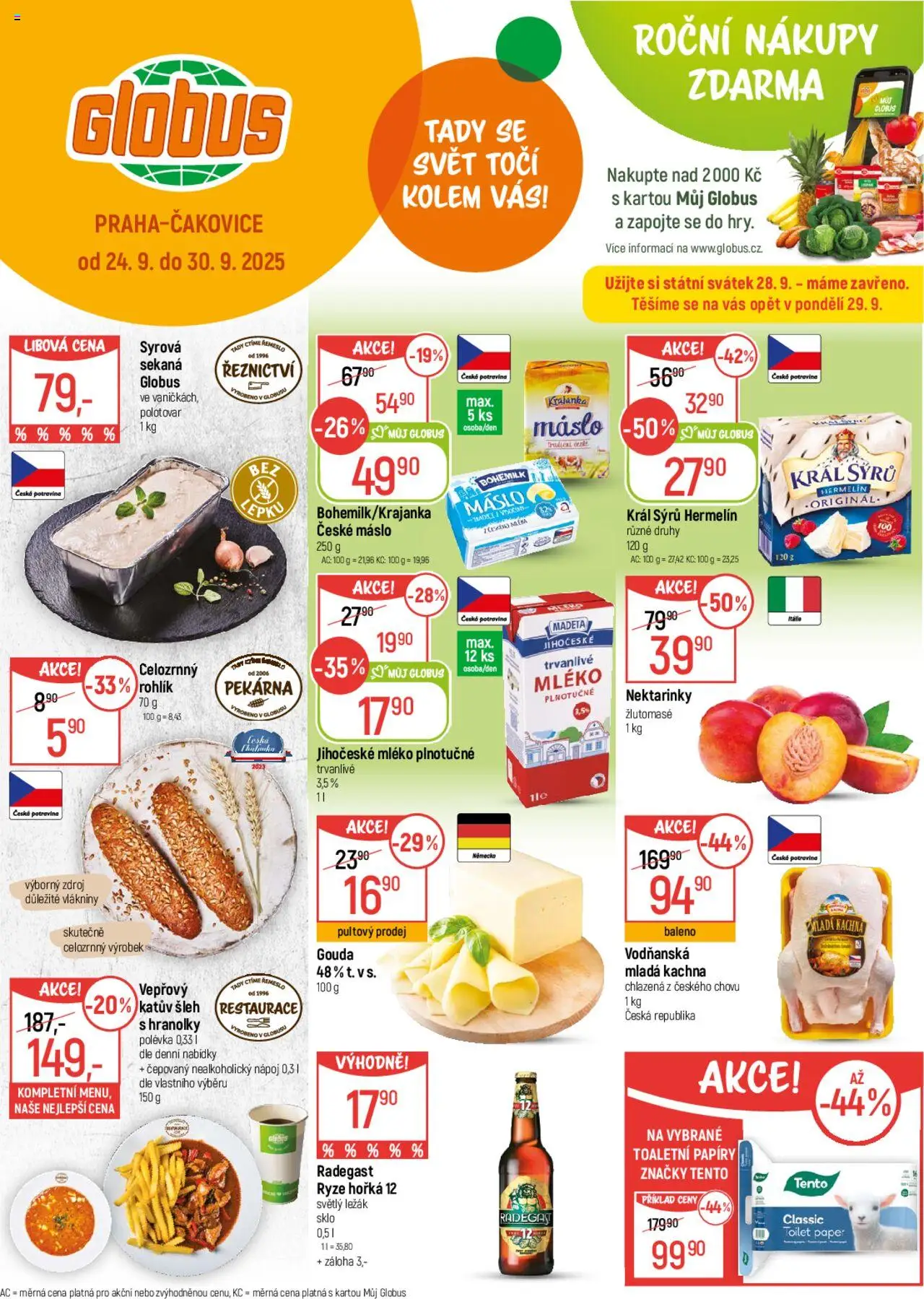  Globus leták od 24.09.2025 >> Akční nabídka "Leták"