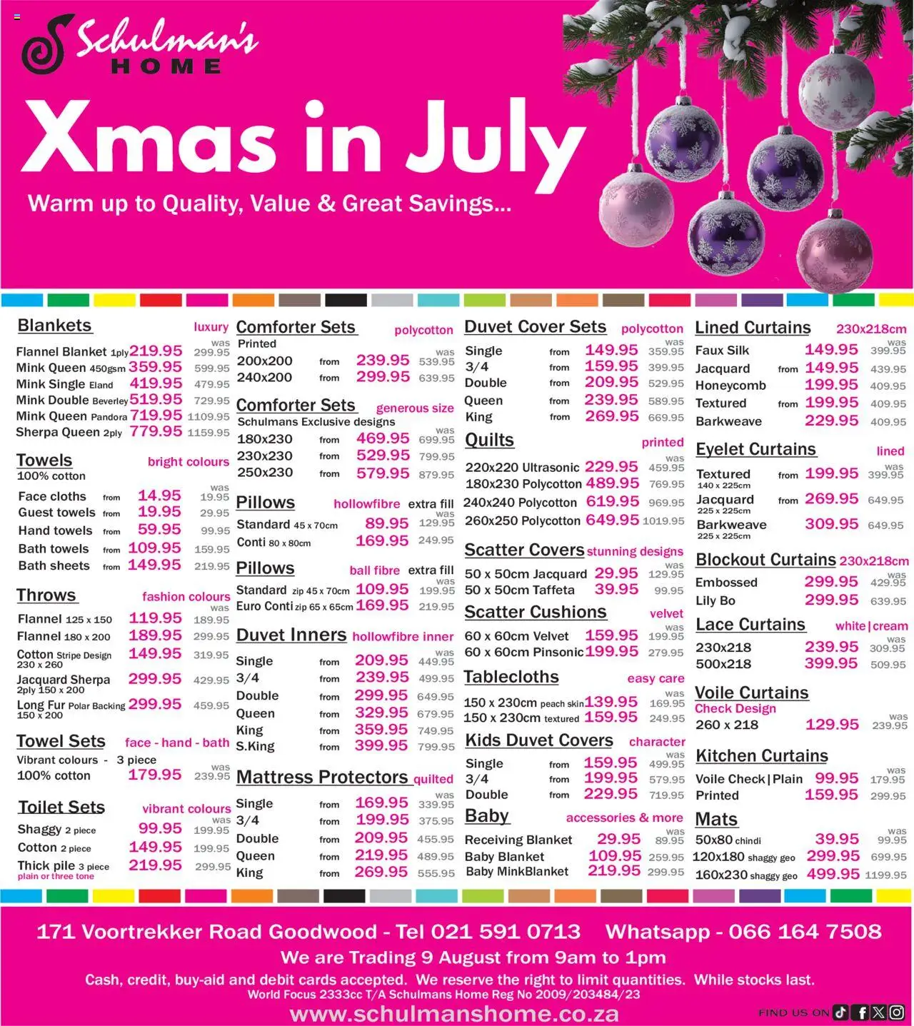 Schulman's Home Specials from from Thursday 24/07/2025 > Promotions