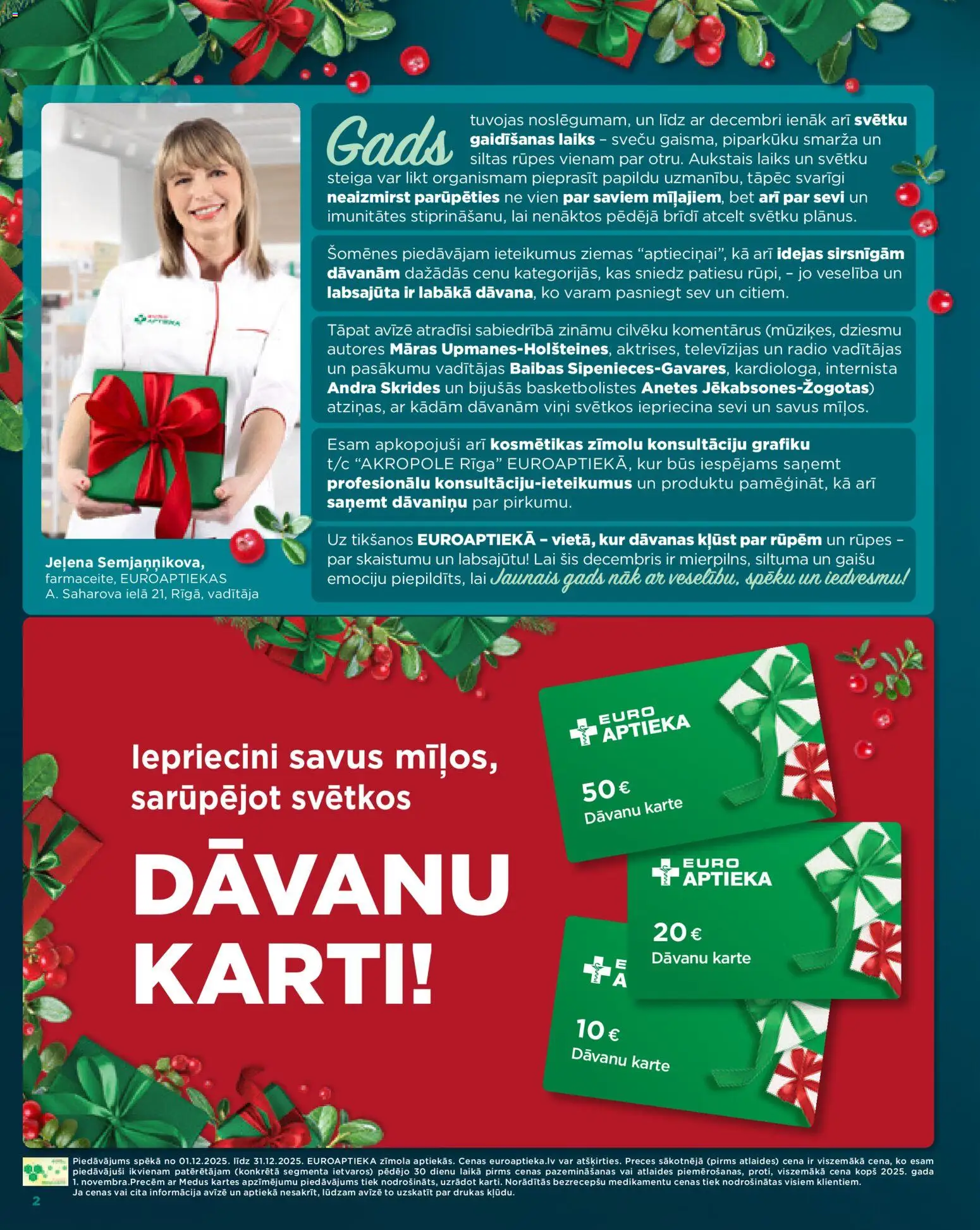 Skatīt Euroaptieka akciju bukletu, derīgs no 2025.12.01