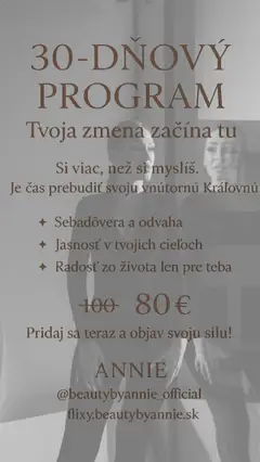 Náhľad Mgr. Anna Galambošová - Beauty by Annie letáku platného od 18.09.2025