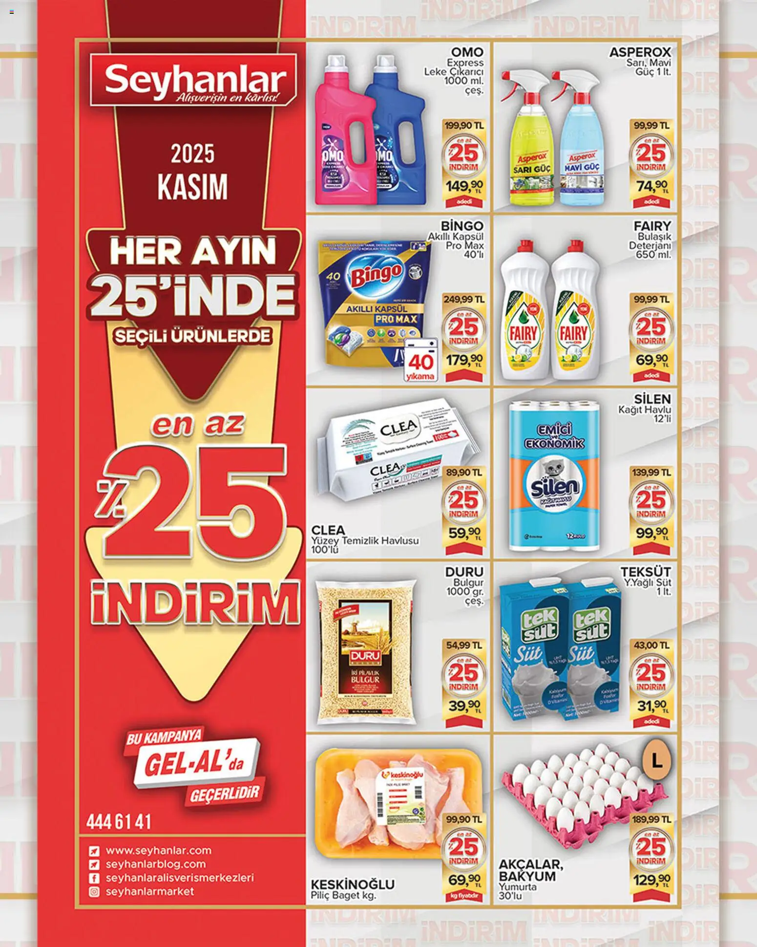 Seyhanlar Market Katalog 25.11.2025 - Broşürünün önizlemesi