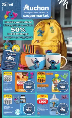 Auchan - Szupermarket akciós újság megtekintése, amely érvényes 2025.08.07.-től