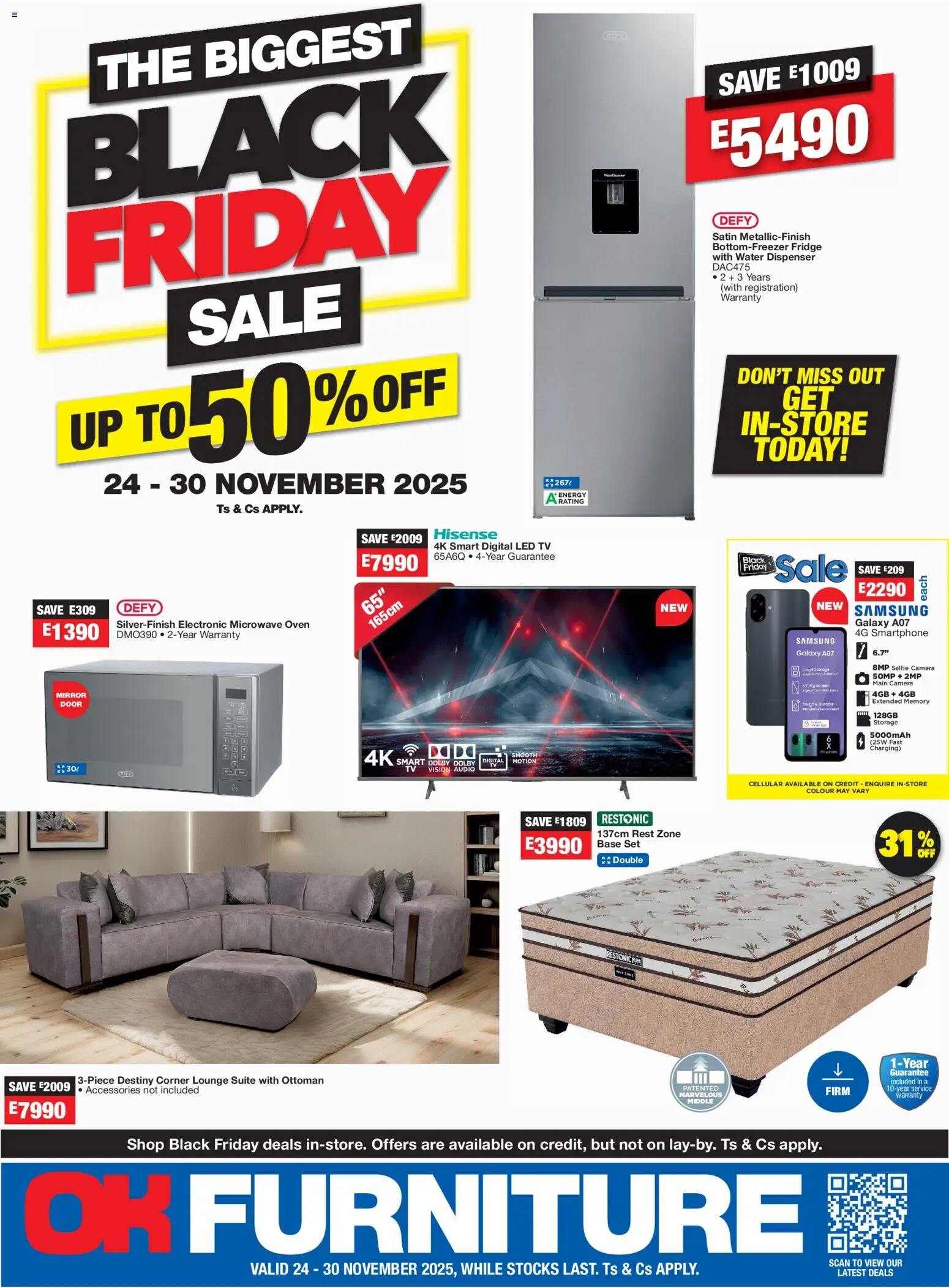 Preview of OK Furniture flyer valid from 24/11/2025