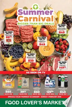 Preview of Food Lover's Market flyer valid from 22/01/2026