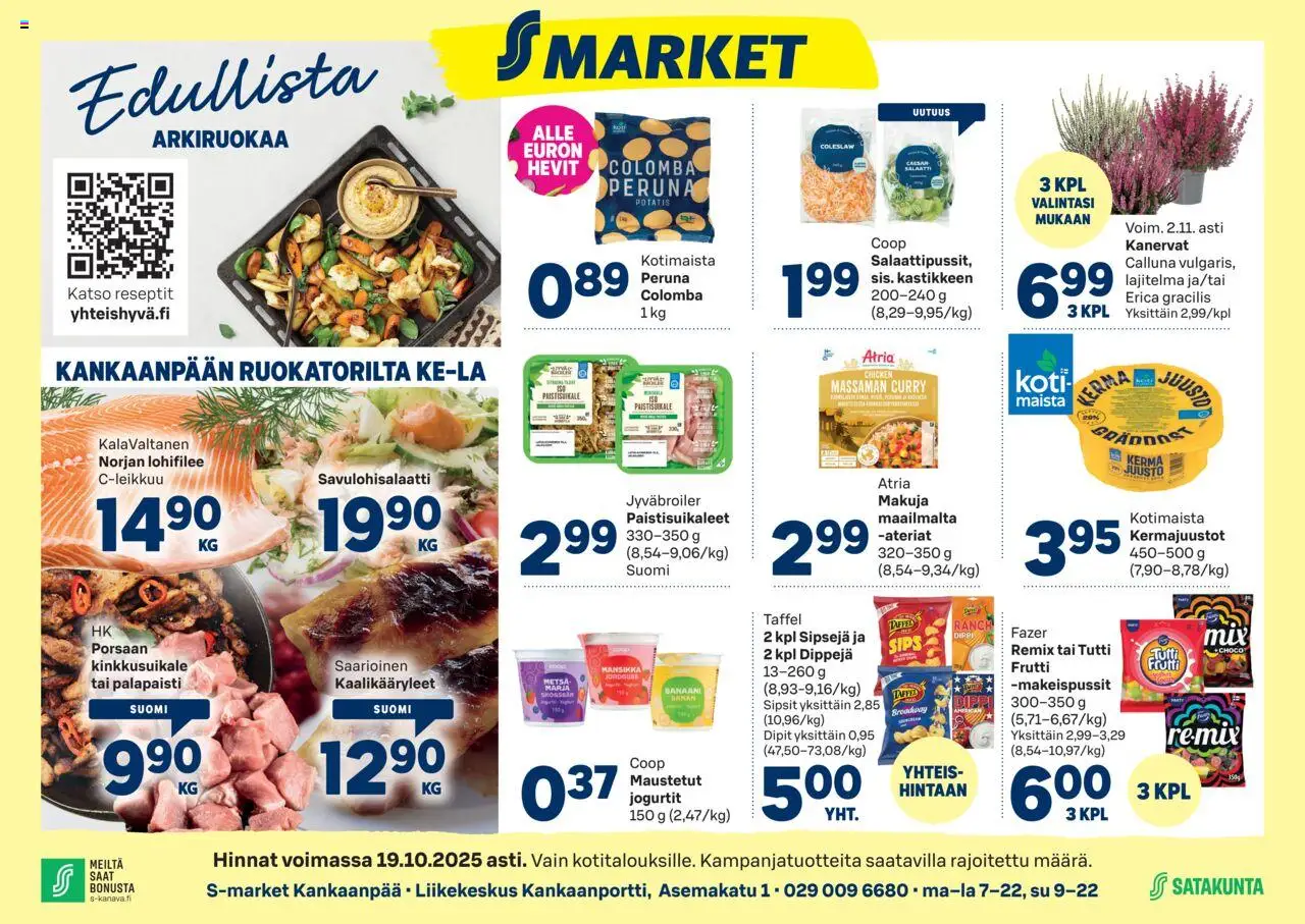 S-market-kaupan Kankaanpää voimassa 15/10/2025 - Sivulla 1